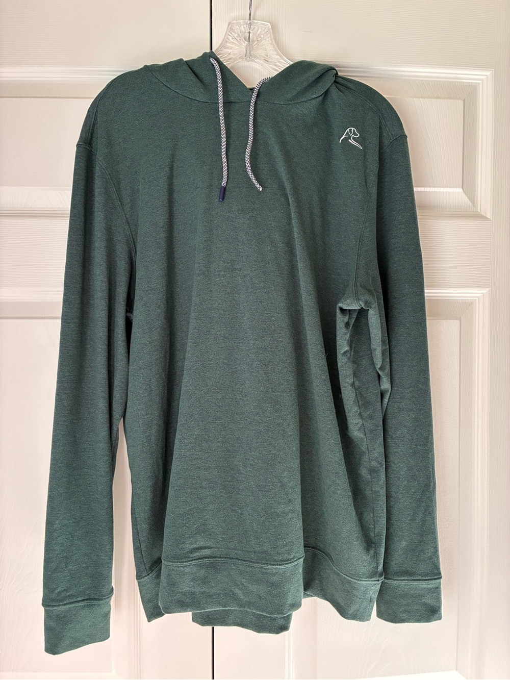 Rhoback Men's Hesi Performance Hoodie, Heather Ponderosa Green, M